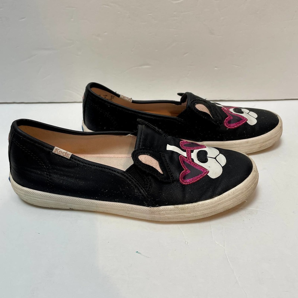 Keds for Kate Spade Shoes Kids 3M Dog‎ Heart Sunglasses Glitter Slip On Casual